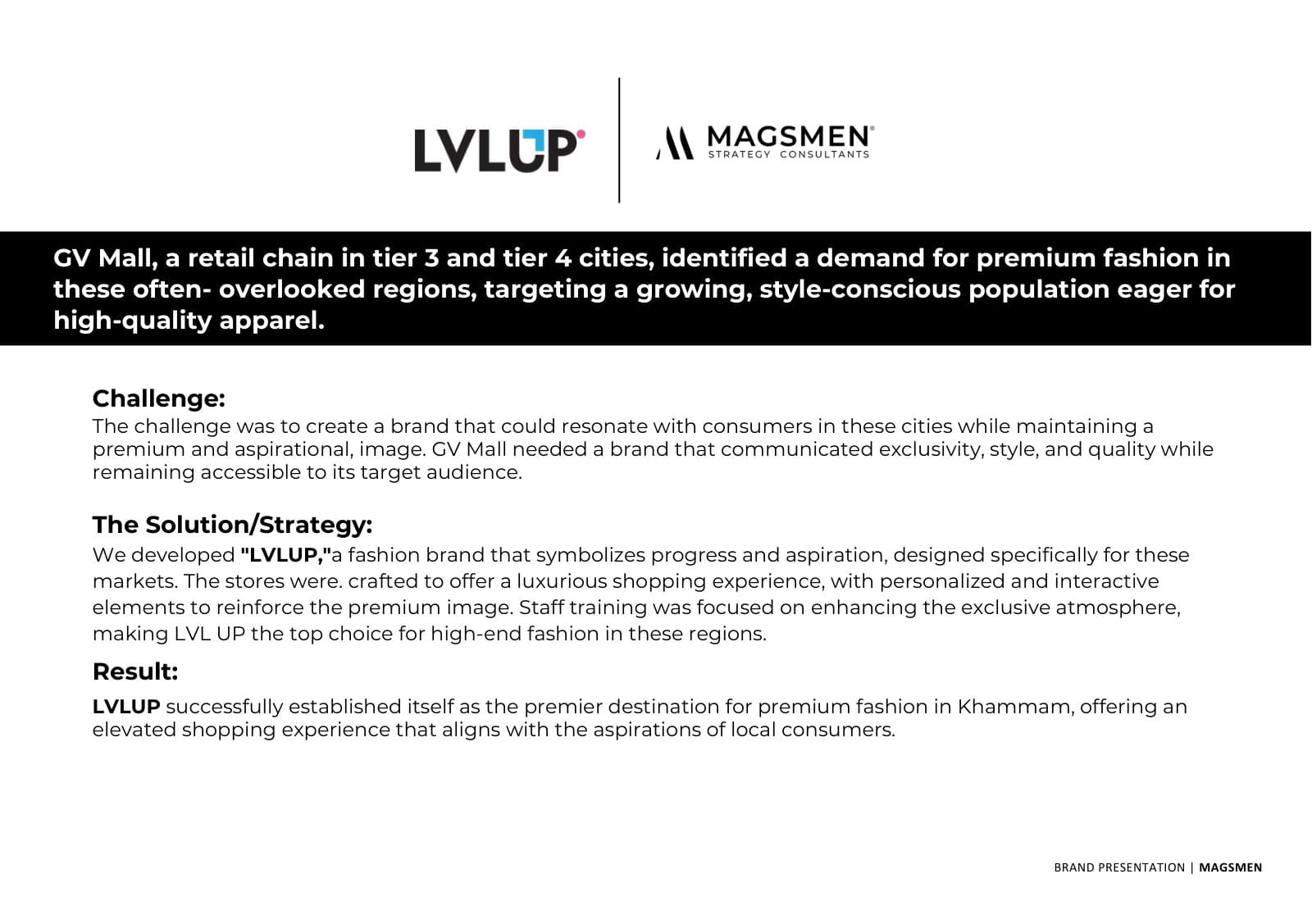 LVLUP case study